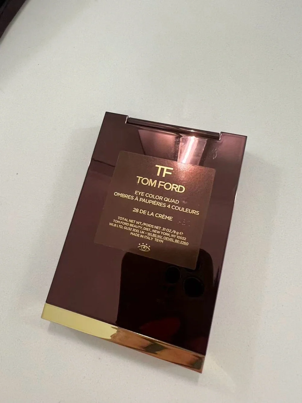 Tom Ford Eye Color Quad 28 De La Crème - Deep Brown & Gold Compact